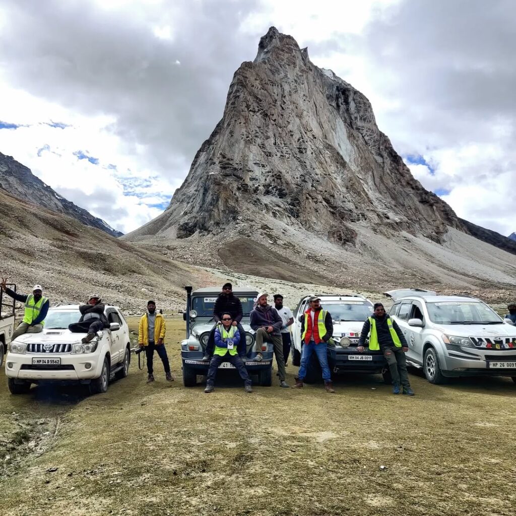 A beautiful road trip view while driving through Zanskar Valley in Ladakh