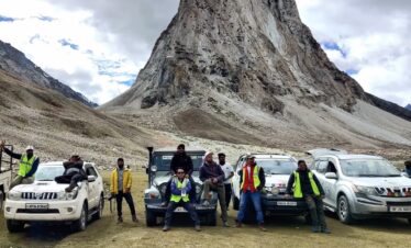 A beautiful road trip view while driving through Zanskar Valley in Ladakh