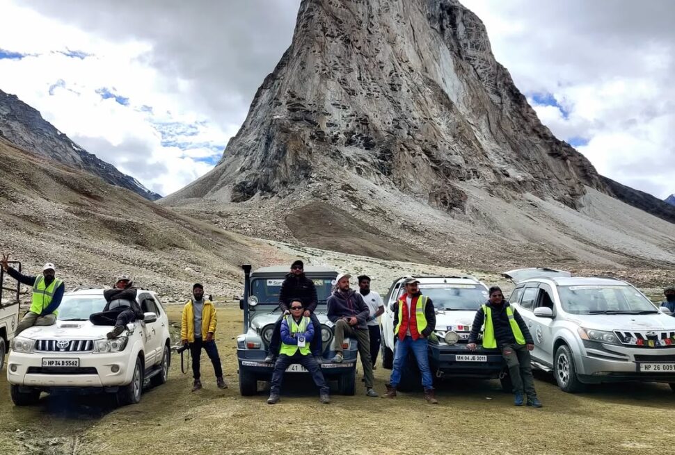 A beautiful road trip view while driving through Zanskar Valley in Ladakh