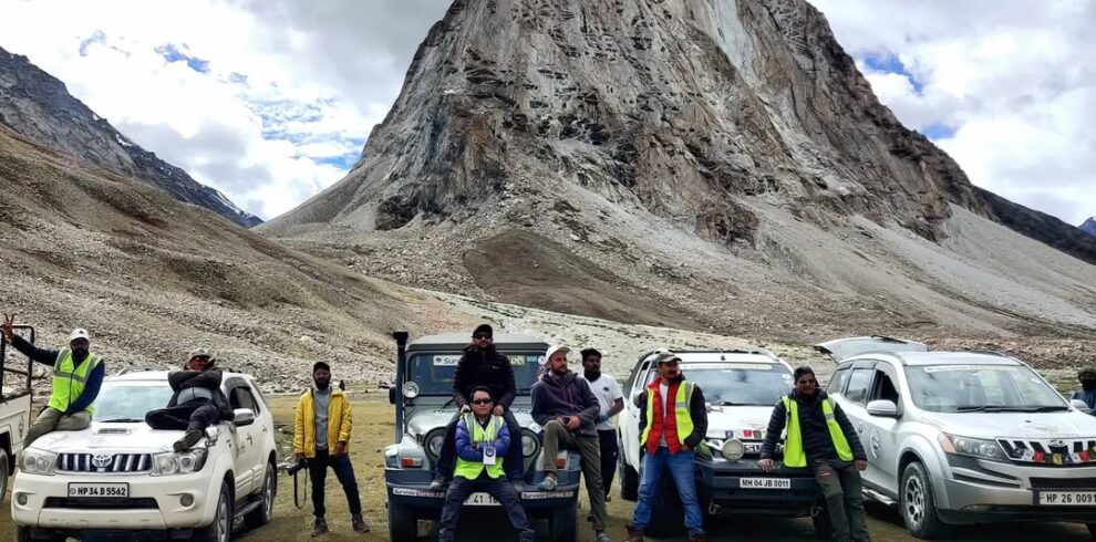 A beautiful road trip view while driving through Zanskar Valley in Ladakh